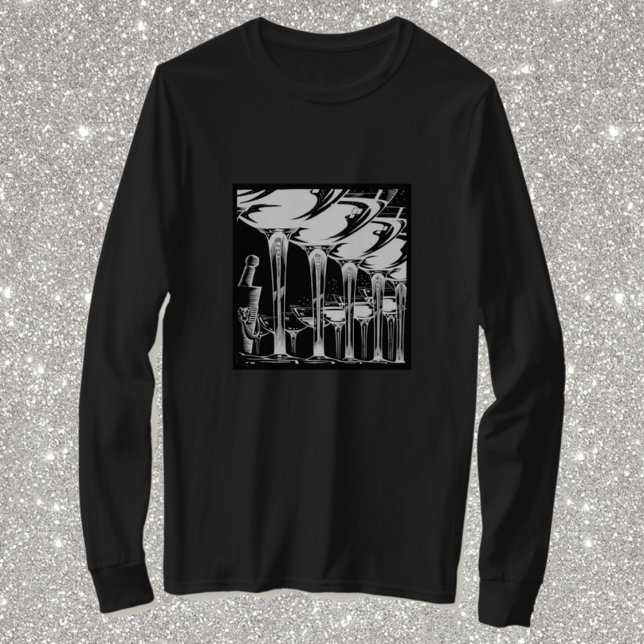 Champagne Glasses T-Shirt (Creator Uploaded)