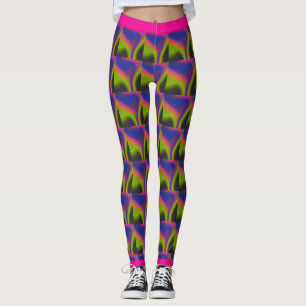 Champagne Glow Gradient Leggings .