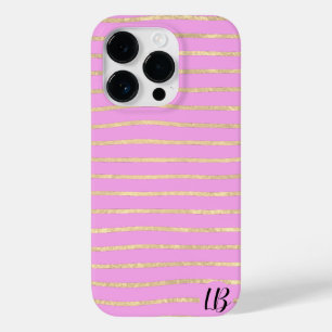 Champagne Gold Foil Stripes Phone Case