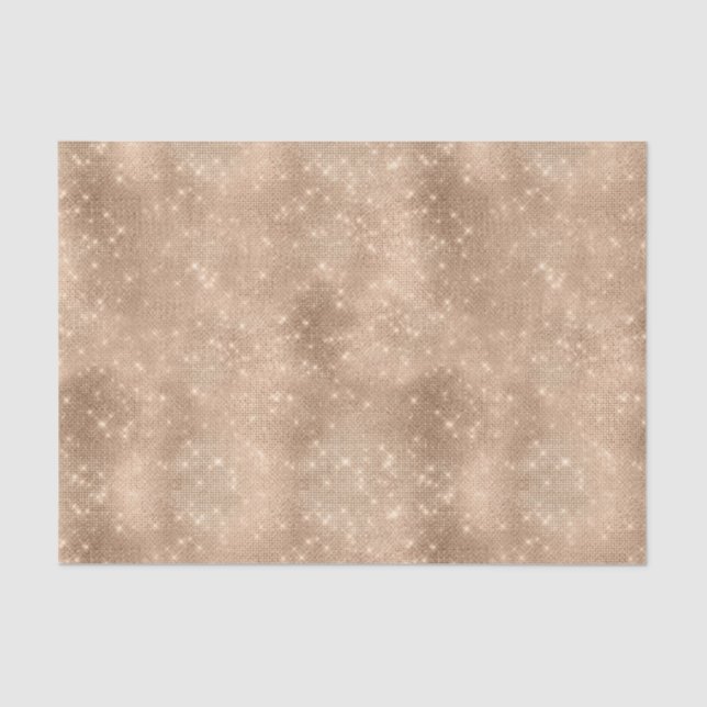 Champagne Gold Glam Sparkle Glitz  Tissue Paper (Front)