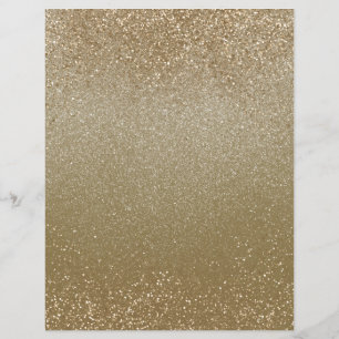 Champagne Gold Shimmer Dust Scrapbook Paper