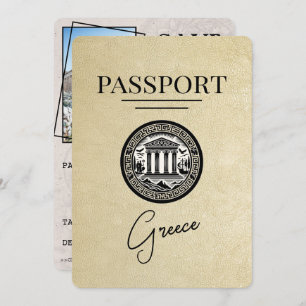 Champagne Grèce Passeport Enregistrer la carte Dat