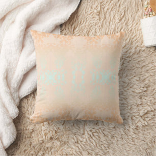 Champagne Lace Throw Pillow