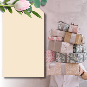 Champagne Metallic Solid Colour   Classic   Elegan Gift Tags