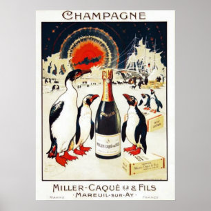 Champagne Miller-Caqu and Fils Poster