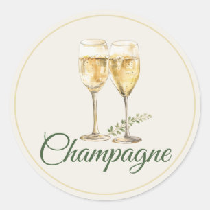 Champagne Mimosa Bar Bottle Tag