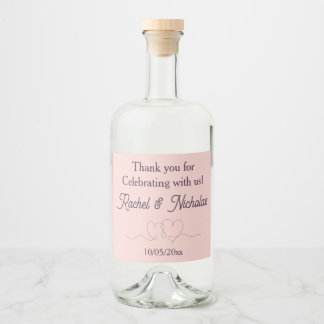 Champagne mini bottles favours personalized liquor bottle label