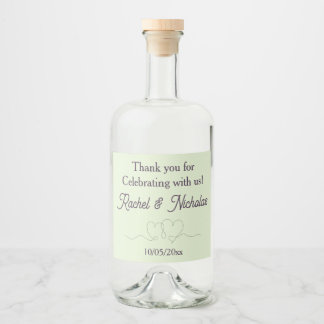 Champagne mini bottles favours personalized liquor bottle label
