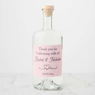 Champagne mini bottles favours personalized liquor bottle label