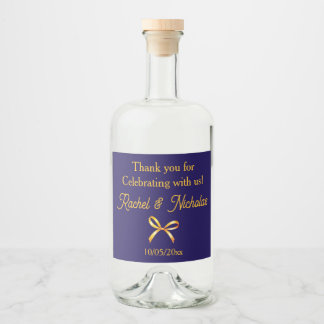 Champagne mini bottles favours personalized liquor bottle label
