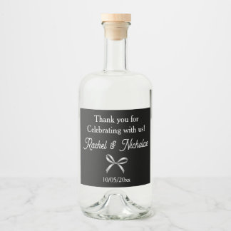Champagne mini bottles favours personalized liquor bottle label