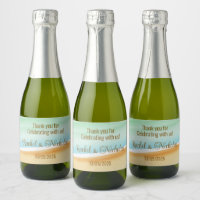 Champagne mini bottles favours personalized