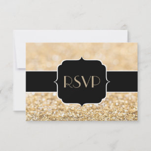Champagne or mousseux Sweet 16 RSVP horizontal