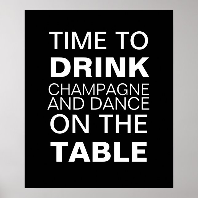 Champagne Party Poster (Front)