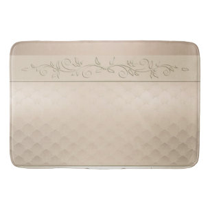 Champagne Patterned Design Bath Mat