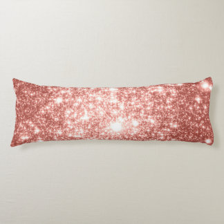 Champagne Peach Stars Body Pillow