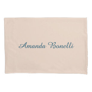 Champagne Pink Plain Simple Minimalist Modern Pillowcase
