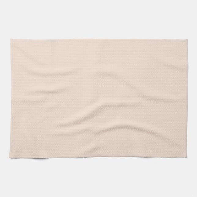 Champagne Pink Plain Solid Colour Kitchen Towel (Horizontal)