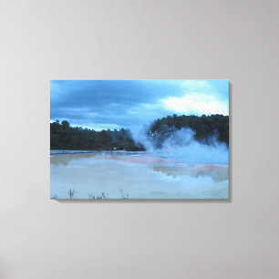 Champagne Pool near Rotorua New Zealand Canvas Print
