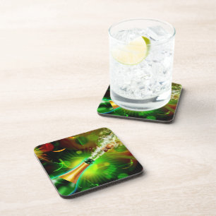 Champagne Pop Coaster