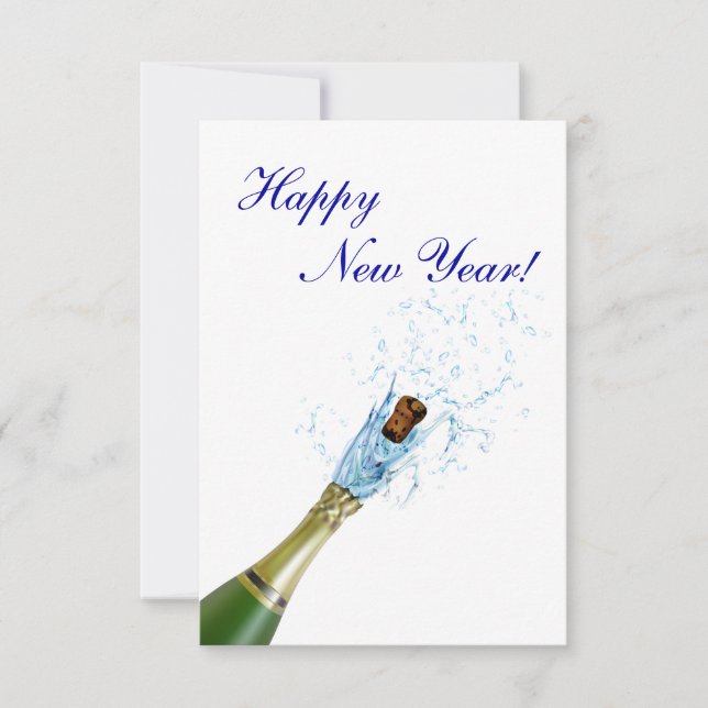 Champagne Popping Invitation (Front)