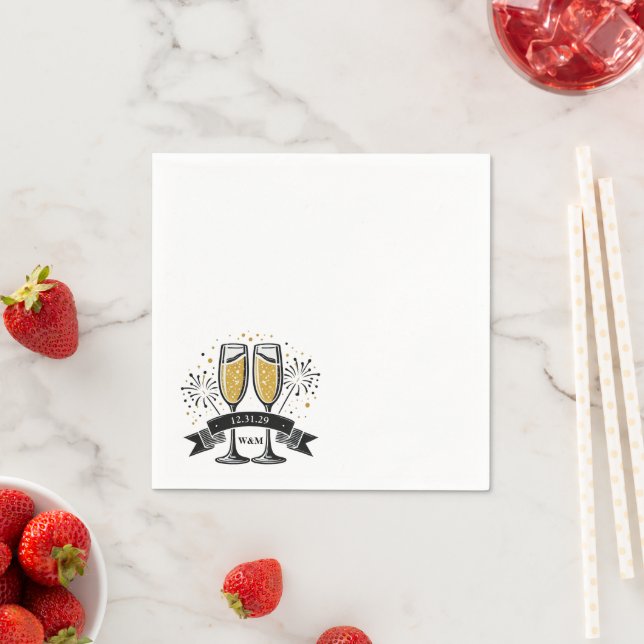 Champagne Ribbon Napkin (Insitu)