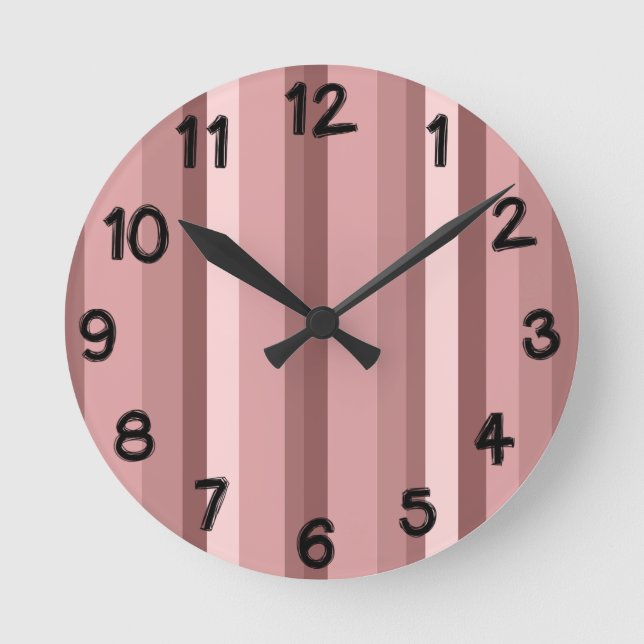 Champagne Roses  Round Clock (Front)