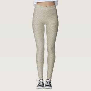 Champagne Sand Glitter Leggings