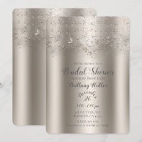 Champagne Shimmer Flutter Butterfly Bridal Shower