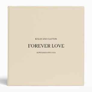 Champagne Simple Wedding Album Binder