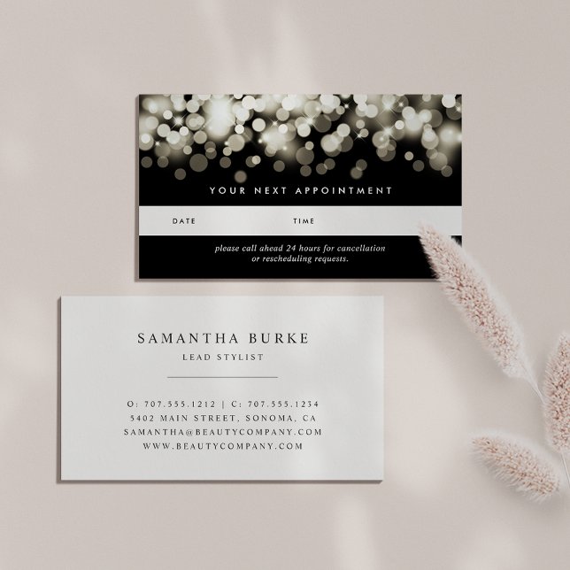 Champagne Spark Appointment Cards (Creator Uploaded)