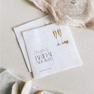 Champagne Sparkle Party Bridal Shower Napkin