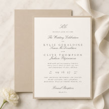 Champagne Taupe Formal Wedding