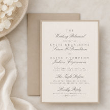 Champagne Taupe Wedding Rehearsal