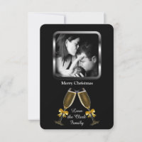Champagne Toast Elegant Custom Photo