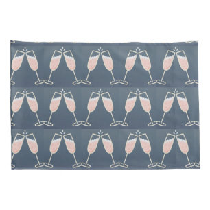 ***CHAMPAGNE TOAST***  PILLOW CASE PAIR