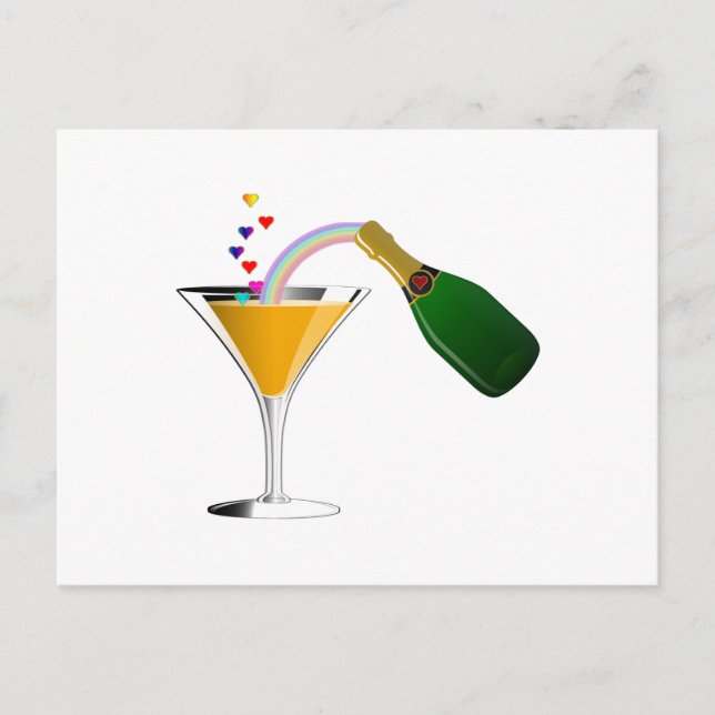Champagne Toast Postcard (Front)
