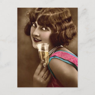 Champagne Toast Postcard