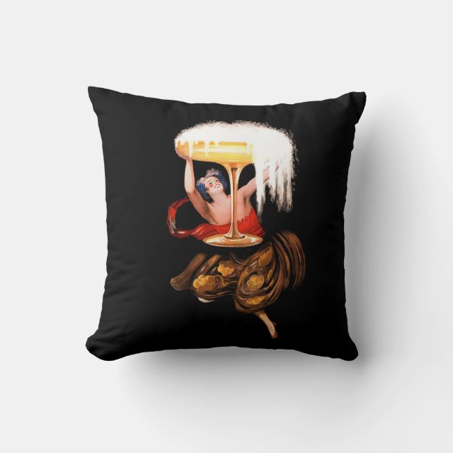 Champagne Toast Throw Pillow (Front)