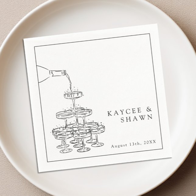 Champagne Tower Napkins (Creator Uploaded)