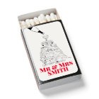 Champagne Tower wedding favours Matchboxes