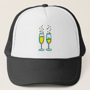 champagne trucker hat