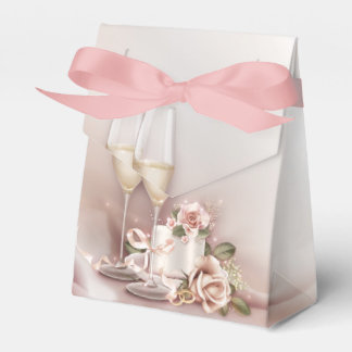 Champagne Wedding Favor Box