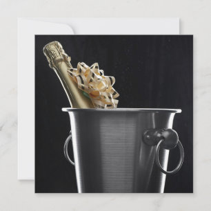 Champagne with Bow Invitation