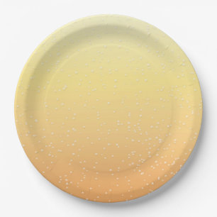 Champagne with Tiny Bubbles Paper Plate