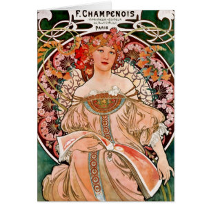 Champagne Woman - F. Champenois Imprimeur
