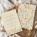 Champagne Yellow Boho Wildflower Garden Wedding Invitation<br><div class="desc">Invite your guests with this champagne yellow boho wildflower garden wedding invitation. Featuring a soft champagne yellow background, delicate watercolor wildflowers, and elegant modern typography, this romantic design blends bohemian charm with timeless sophistication. Perfect for spring and summer weddings, outdoor ceremonies, or couples who love warm neutral stationery. Customize with...</div>