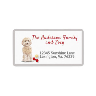 Champaign Cockapoo Family Return Address       Label