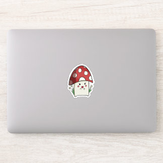 Champignon Avec Sticker Fleurs