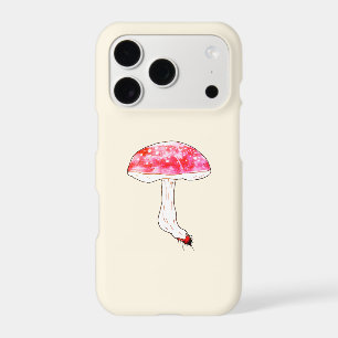 Champignon Rose Dessiné à la Main Art Fongique Pas